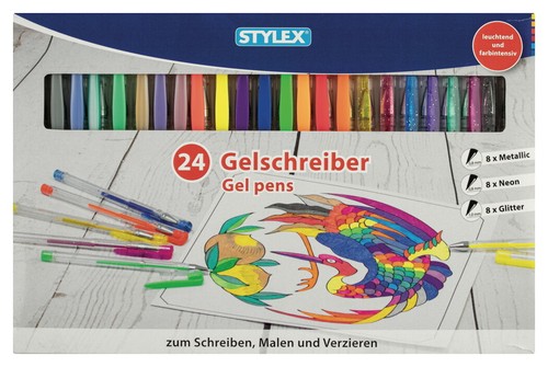 Stylex gelschreiber 24er set - gelschreiber,,