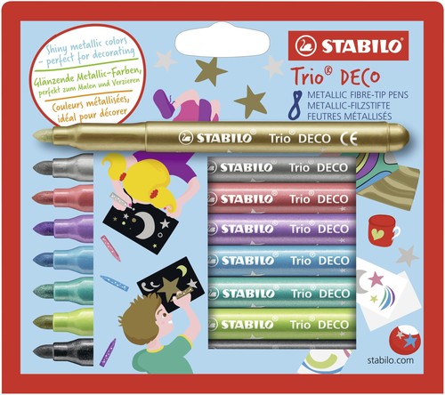 Stabilo metallic filzstift mit - stabilo,