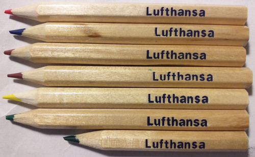 Buntstifte lufthansa mit 2 - buntstifte, (mit